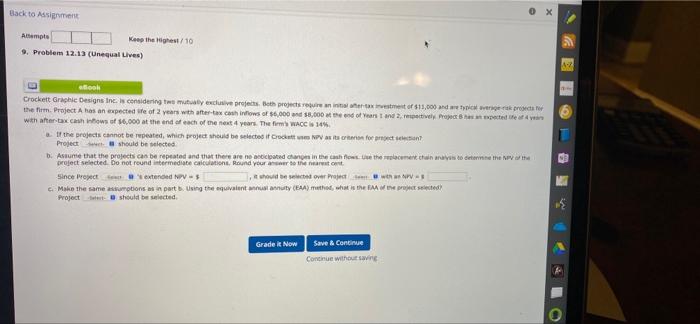  Back to Assignment 0 x Attempts More the lighet/10 9. Problem