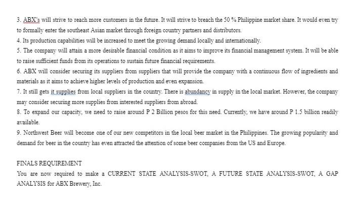 the Philippines. It produces popular beer products carrying the brands: Sunrise Beer;