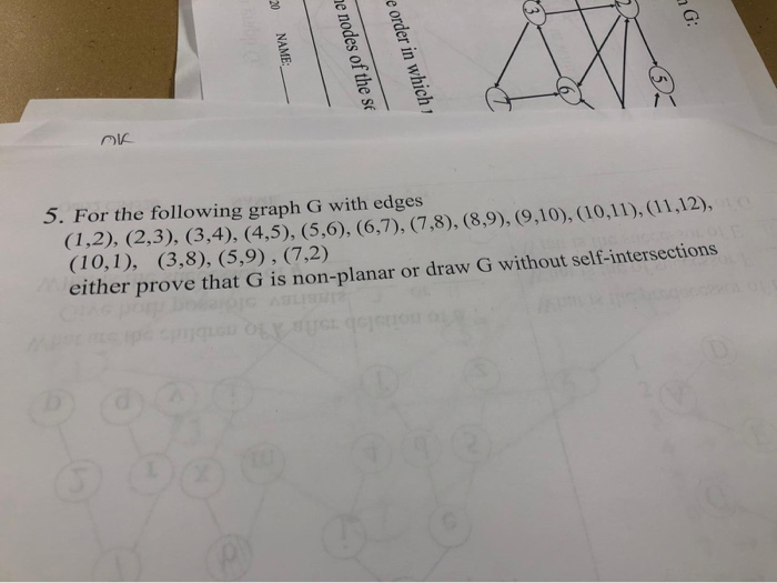  please help NAME: e nodes of the se e order in