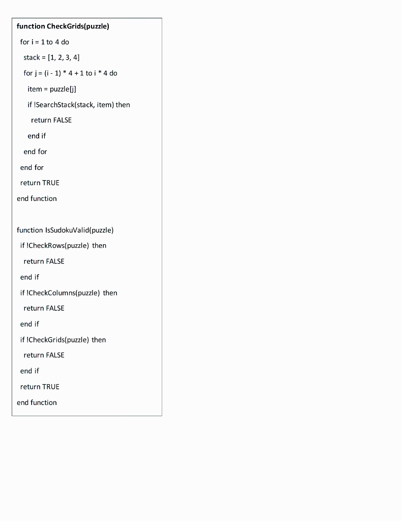 stack =[1,2,3,4] for j=(i1)4+1 to i4 do item = puzzle[j] if ISearchStack(stack,