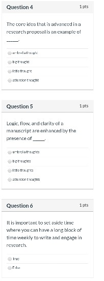  need the answer as soon as possible Question 4 1 pts