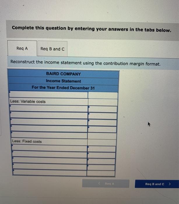 the magnitude of operating leverage LO 11-3, 11-4 The following income statement