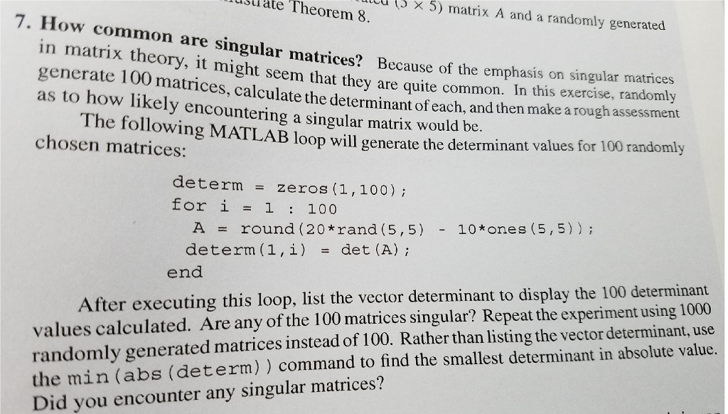  Using MATLAB or GNU octave solved the following problem and provide
