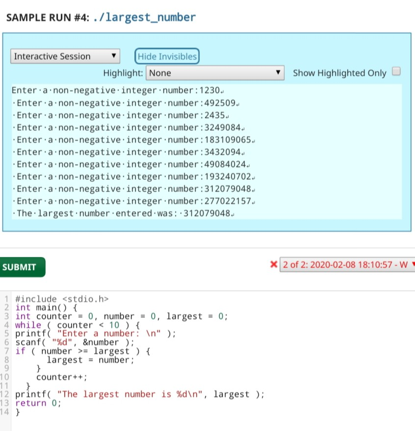 to bother. 3.23 (Find the Largest Number) The process of finding the