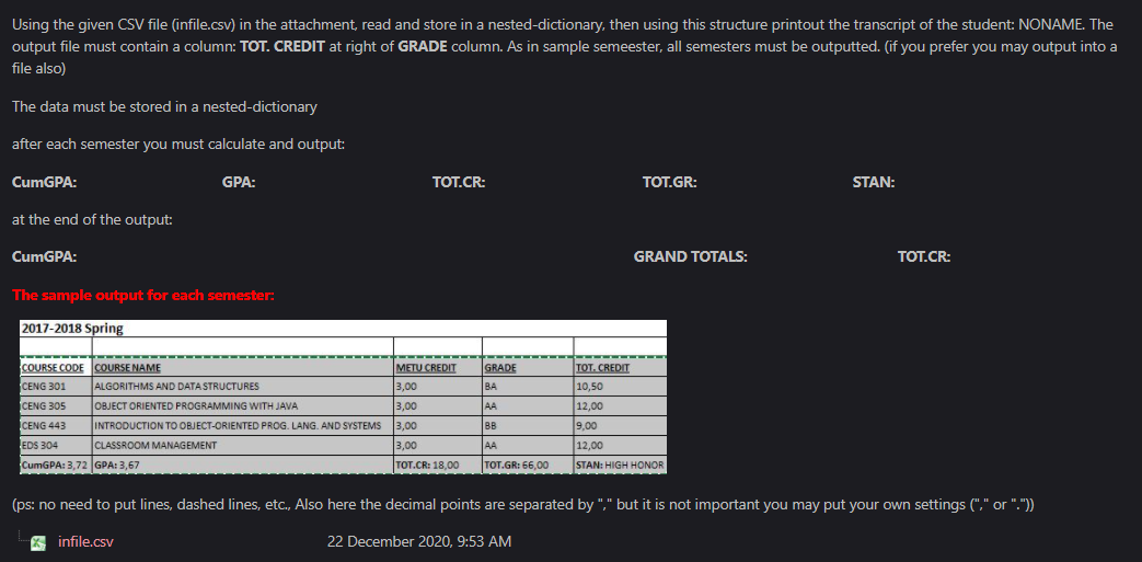 could you please create this program in python? chegg does not allow