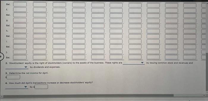  the options on the down arrow is increasing or decreasing Bal.