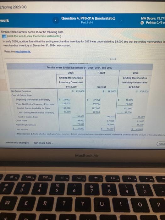 (Click the icon to view the income stalements.) In early 2026, auditocs