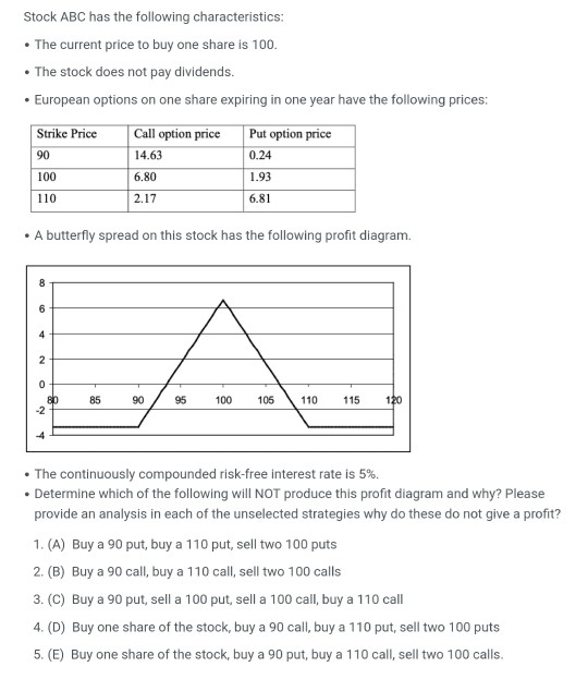  Show step by step solution and explain Stock ABC has the