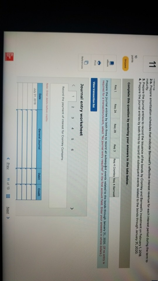 work 11 On February 1, 2018, Cromie on January 31, 2022 (4