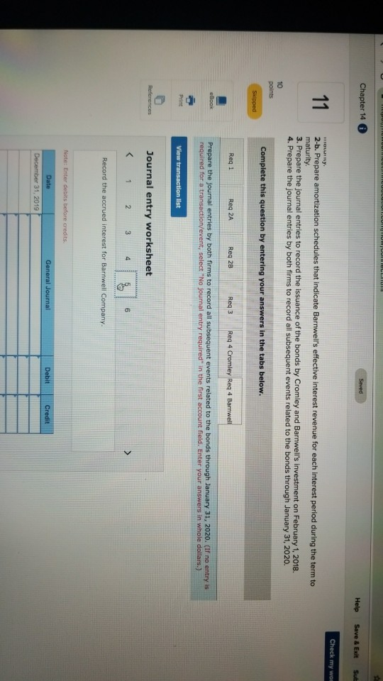 schedules that indicate Cromley's effective interest expense for each interest period during