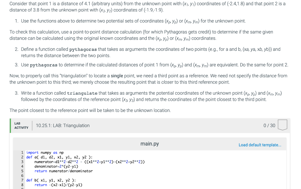 Consider two points (xy) and (x22) Let (xy) be an unknown point