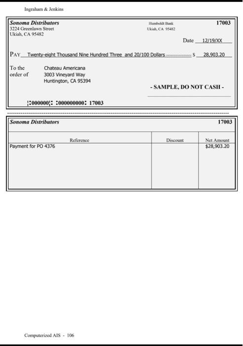 or Banking as appropriate. Be sure the default accounts being used by