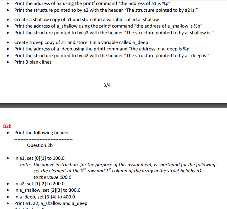 of the Double_Array struct that is passed in (has a different pointer