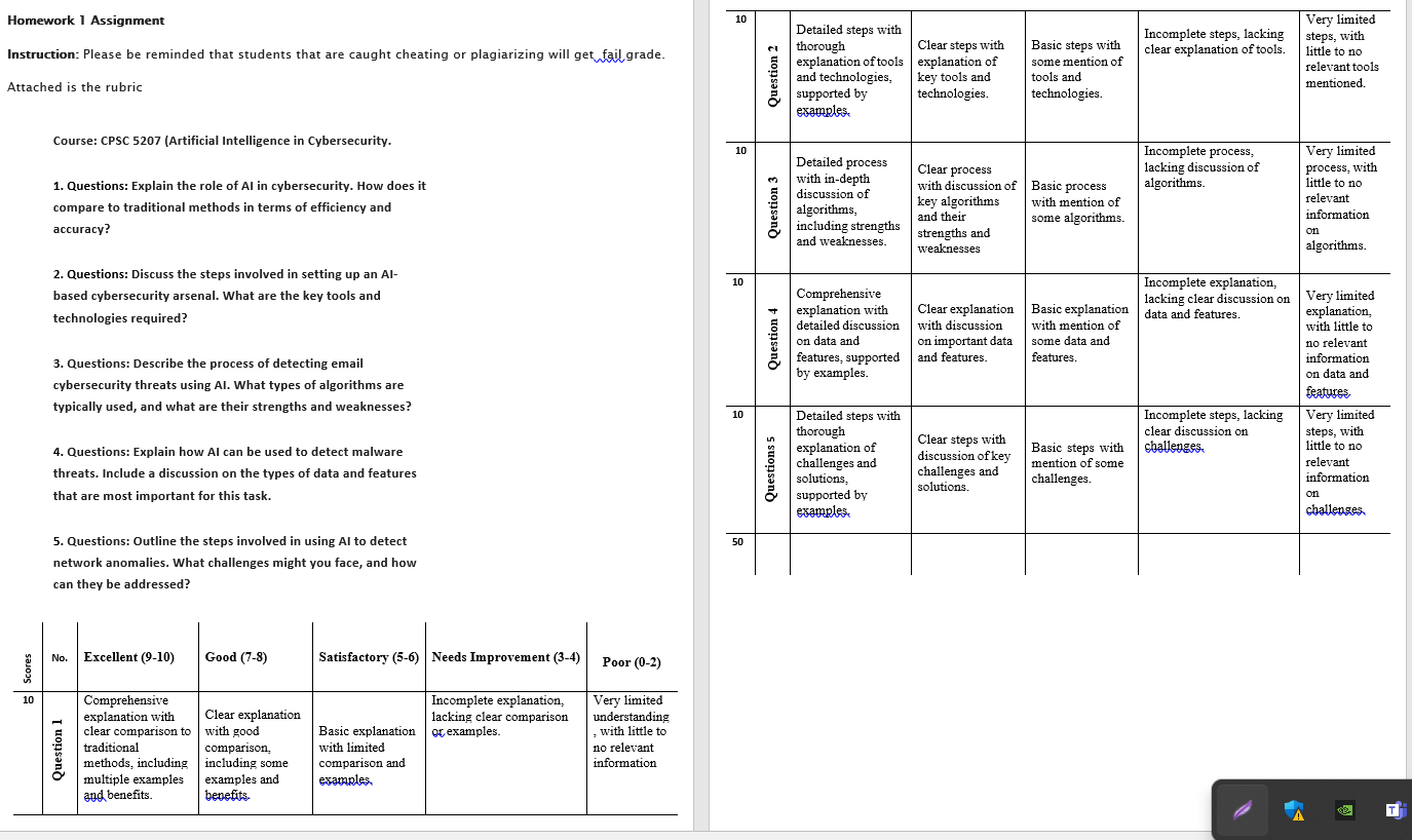  Homework 1 Assignment Instruction: Please be reminded that students that are