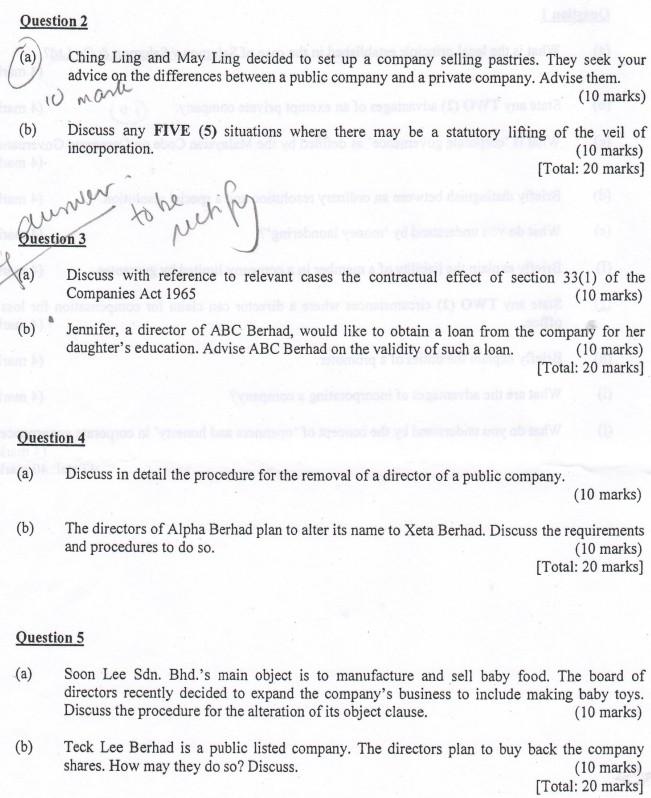  Question 2 (a) Ching Ling and May Ling decided to set
