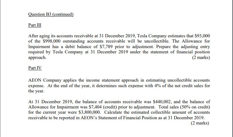 to uncollectible accounts, is it recognized in (i) the period in which