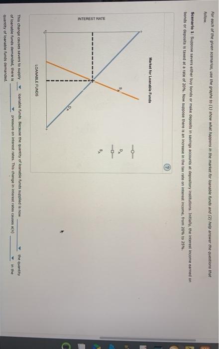  scenario 1: dropdown 1(less/more) 2(greater than/less than) 3(downward/upward) 4(decrease/increase) scenario 2: