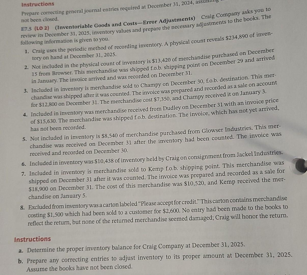  how to do this? Instructions Prepare correcting general journal entries required