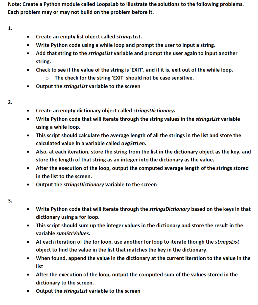  OutPut should look same like this: Note: Create a Python module