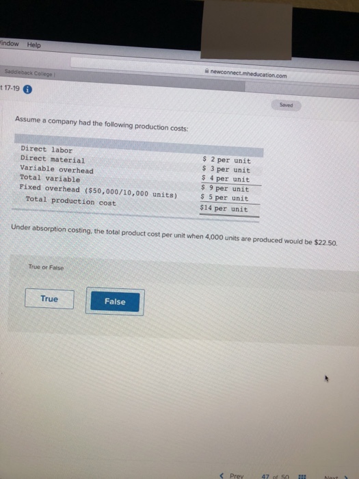 for 1,000 units which would be sold for $13 per unit because