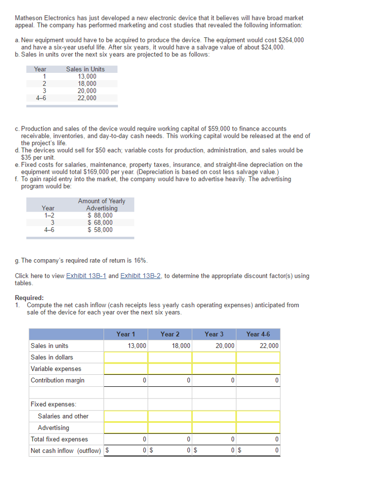 Matheson Electronics has just developed a new electronic device that it
