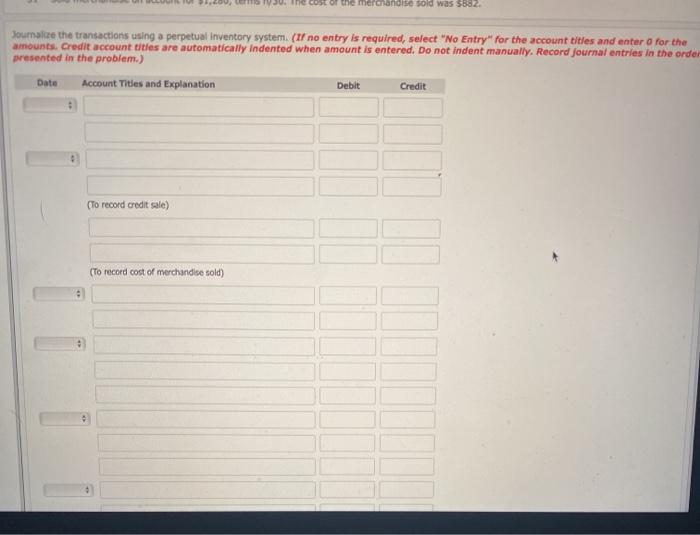 completed the following merchandising transactions in the month of May. At the