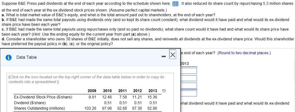 Almost done, just need help with one last problem. Thanks. Suppose B&E