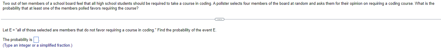 First Second Now, find the probability that at least one of the
