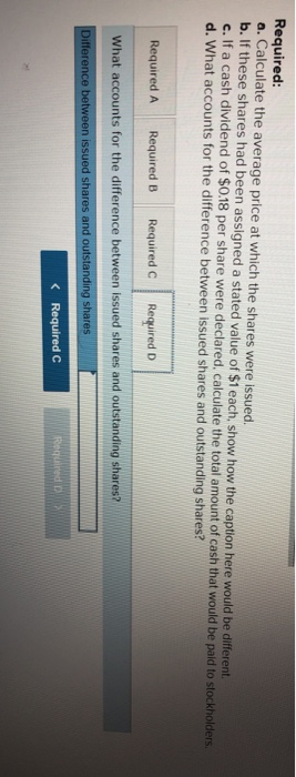 a stated value of $1 each show how the caption here would