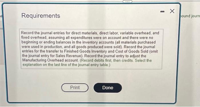 the inventory accounts (all materials purchased were used in production, and all