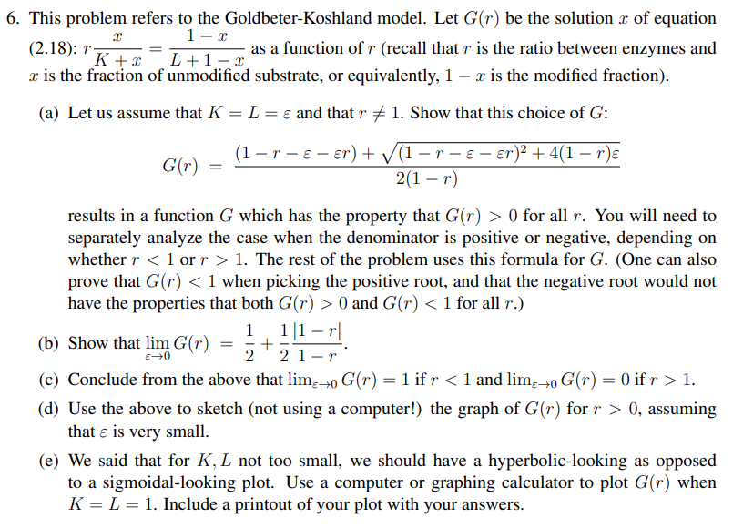 Just answer part d and e please. Sketch the graphs 6. This