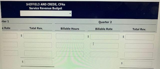 (sales) budget for the coming year (2022). The practice is divided into