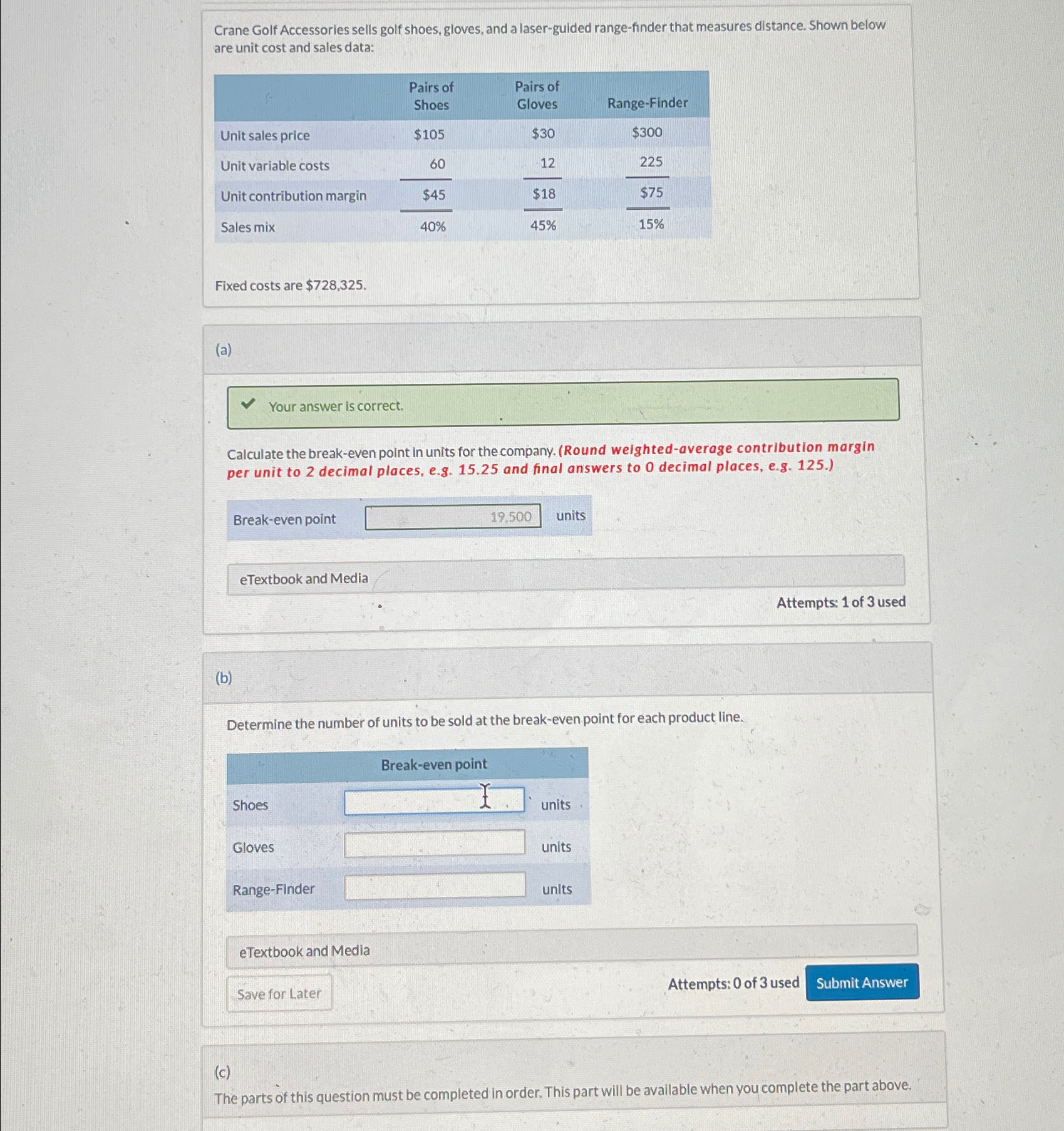  Current Attempt in Progress Crane Golf Accessories sells golf shoes, gloves,