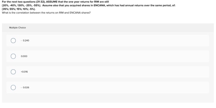 55%: 15%: 10%-5%). Assume that you own a portfolio comprised of 40%