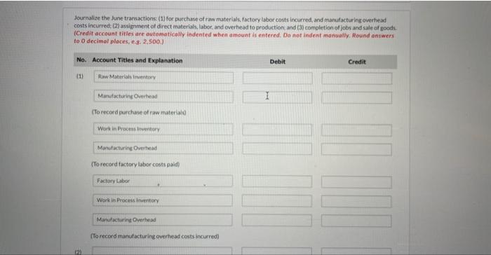 a total of $20.412. Each customer paid in full. Journalize the June