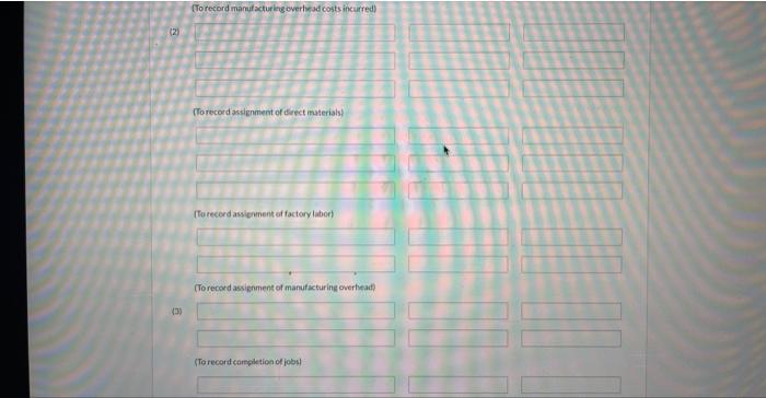 transactions: (1) for purchase of raw materials, factory labor costs incurred, and