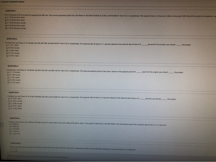  Question Completion Status QUESTION 1 Atems by polyng the Rive. The