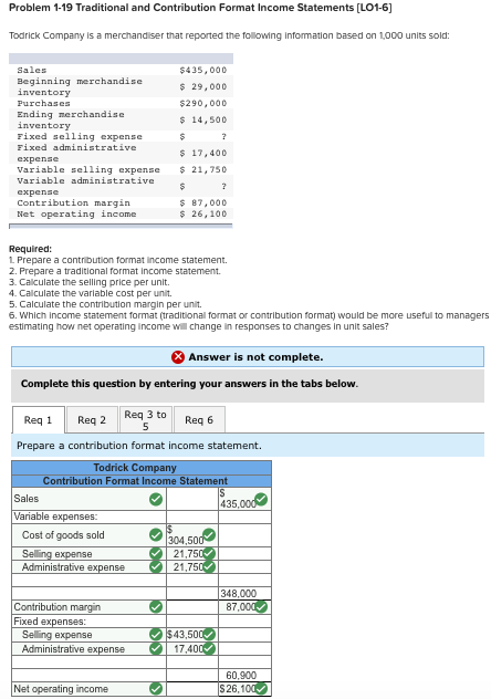  Why is it saying the answer is not complete? What am