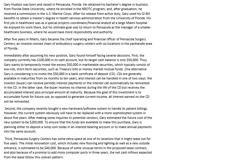  Answers require using Excel functions, such as FV and RATE Gary