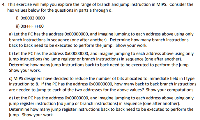 I just need ii) 4. This exercise will help you explore the