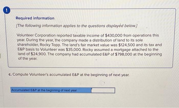 income of $430,000 from operations this year. During the year, the company