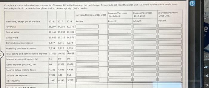 please answer this question. I'm a bit confused. Thanks! Complete a borizontaf