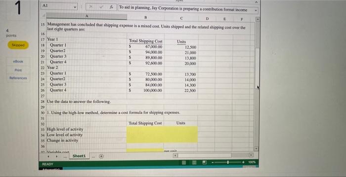 and the high-low method. 2. Prepare income statements for a merchandising company