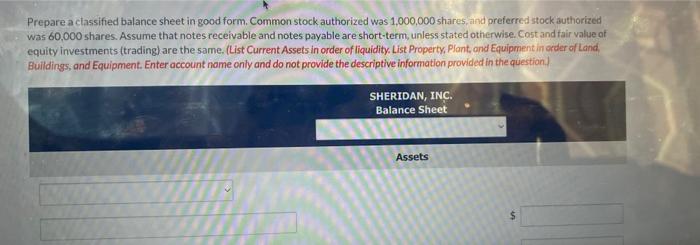 and preferred stock authorized was 20,000 shares. Assume that notes receivable and