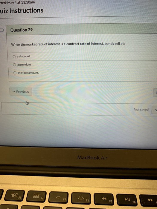  ted: May 4 at 11:10am uiz Instructions Question 29 When the