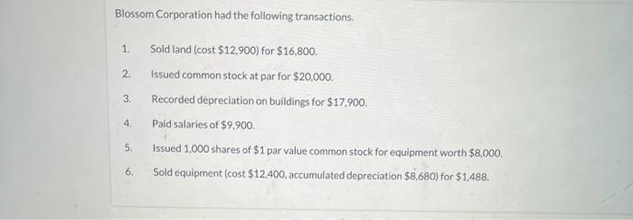 of cash flows using the indirect method. iSelect "Not Reported" \& it