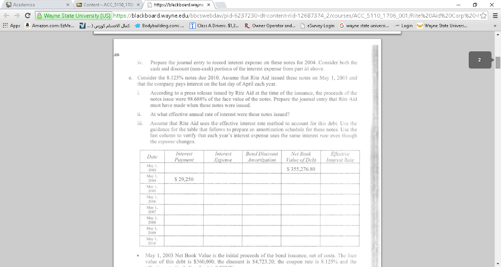 answer x Dh Content ACC 5110 1706 x https://blackboard. x C Wayne