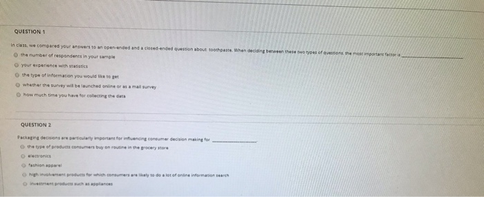  please help QUESTION 1 the portant factor in class, we compared