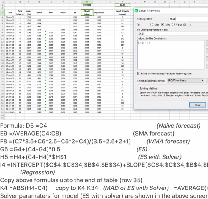 Perform a Forecast for February 1, 2005 using the 6 methods discussed