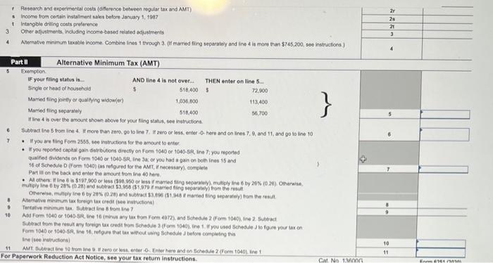 Schedule. Dividends and Capital Gains Tax Rates. 2021 AMT exemption for reference.
